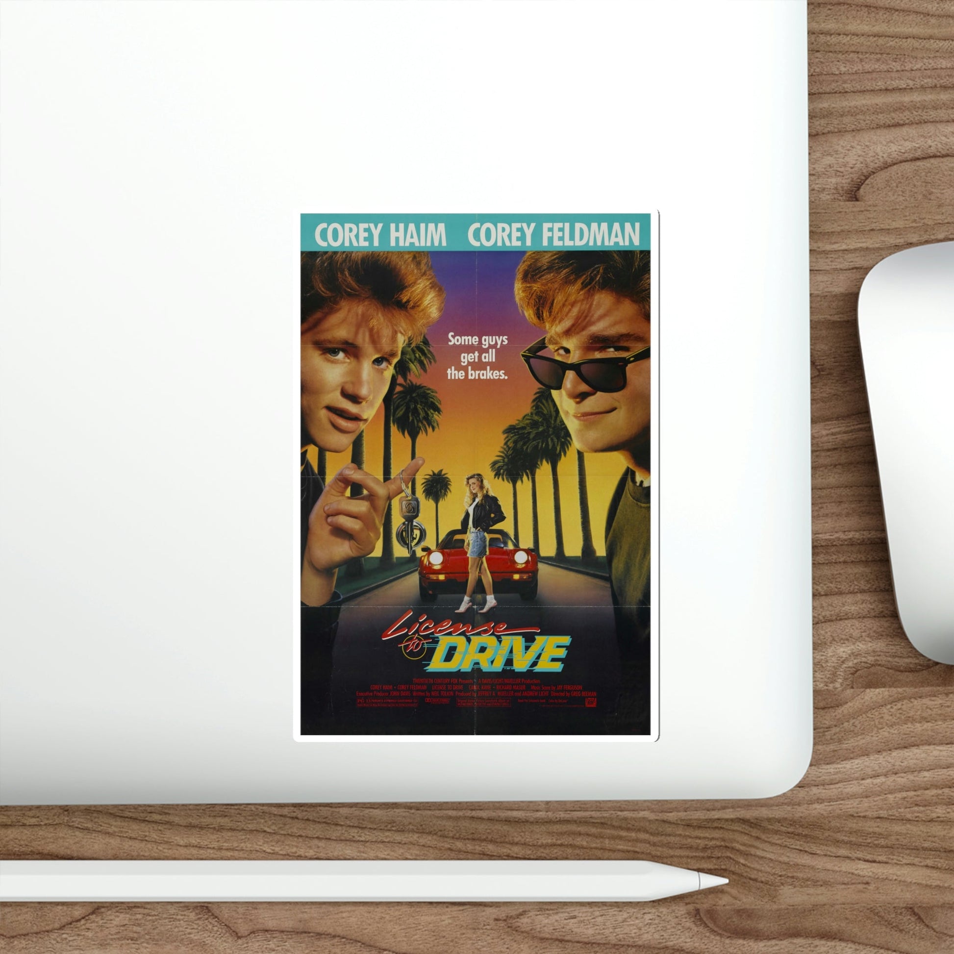 License to Drive 1988 Movie Poster STICKER Vinyl Die-Cut Decal-The Sticker Space