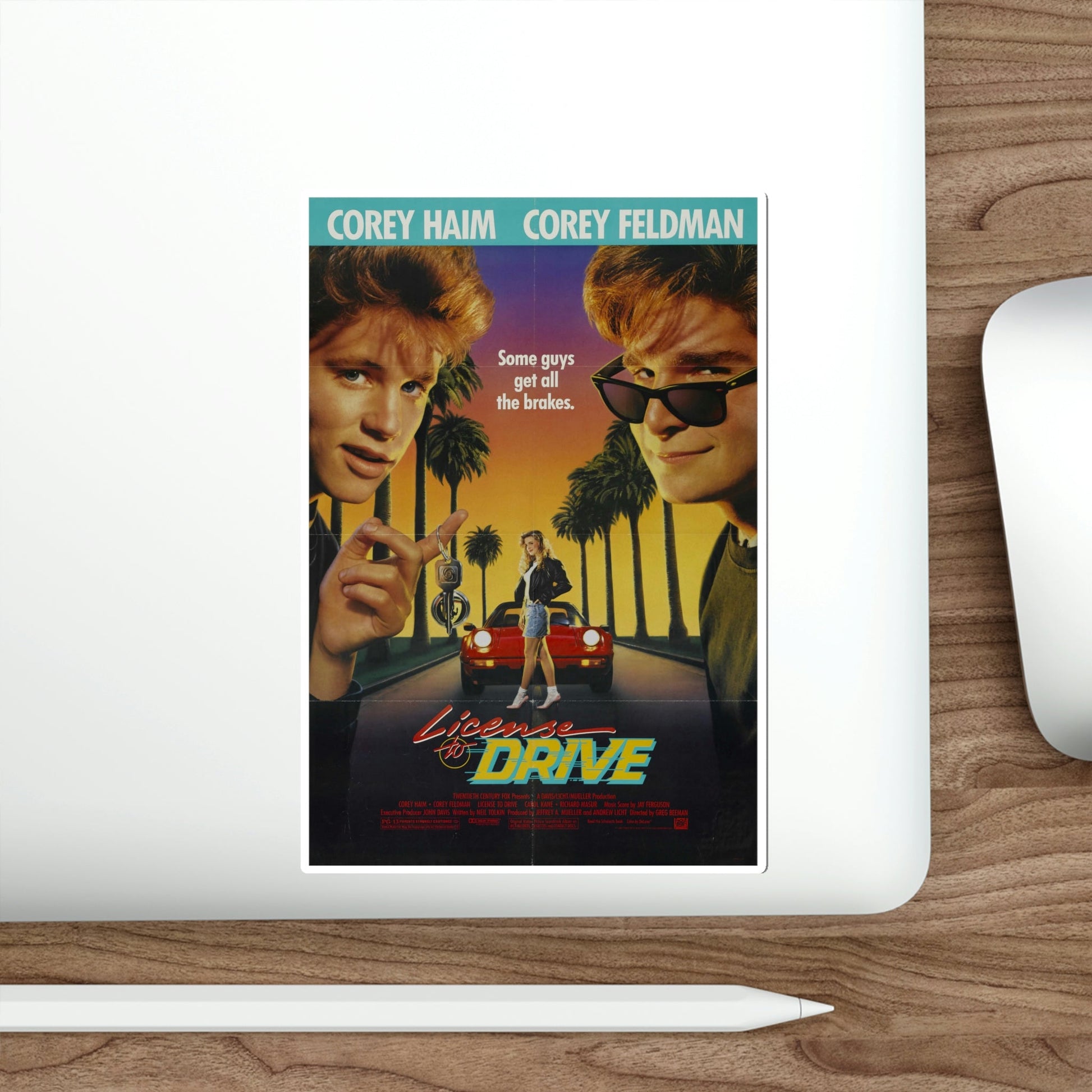 License to Drive 1988 Movie Poster STICKER Vinyl Die-Cut Decal-The Sticker Space