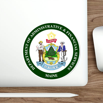 Maine Department of Administrative and Financial Services STICKER Vinyl Die-Cut Decal-The Sticker Space