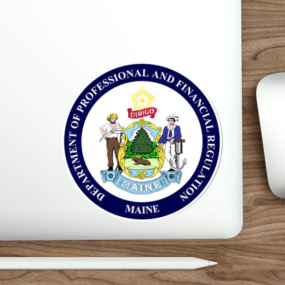 Maine Department of Professional and Financial Regulation STICKER Vinyl Die-Cut Decal-The Sticker Space