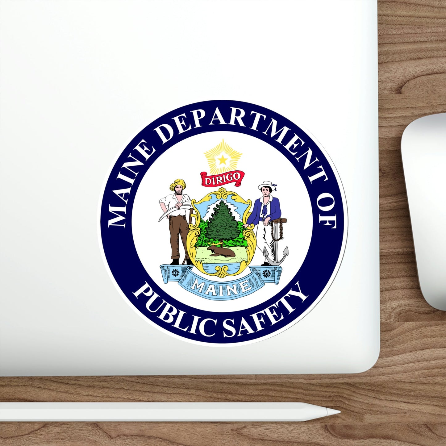 Maine Department of Public Safety STICKER Vinyl Die-Cut Decal-The Sticker Space