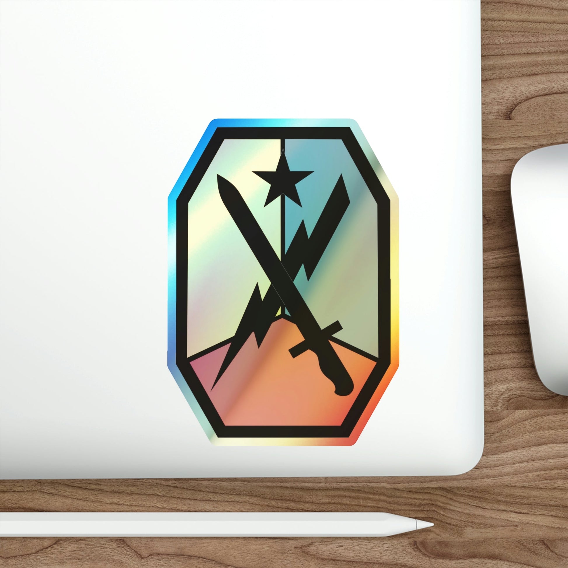 Maneuver Center of Excellence Fort Benning Georgia (U.S. Army) Holographic STICKER Die-Cut Vinyl Decal-The Sticker Space