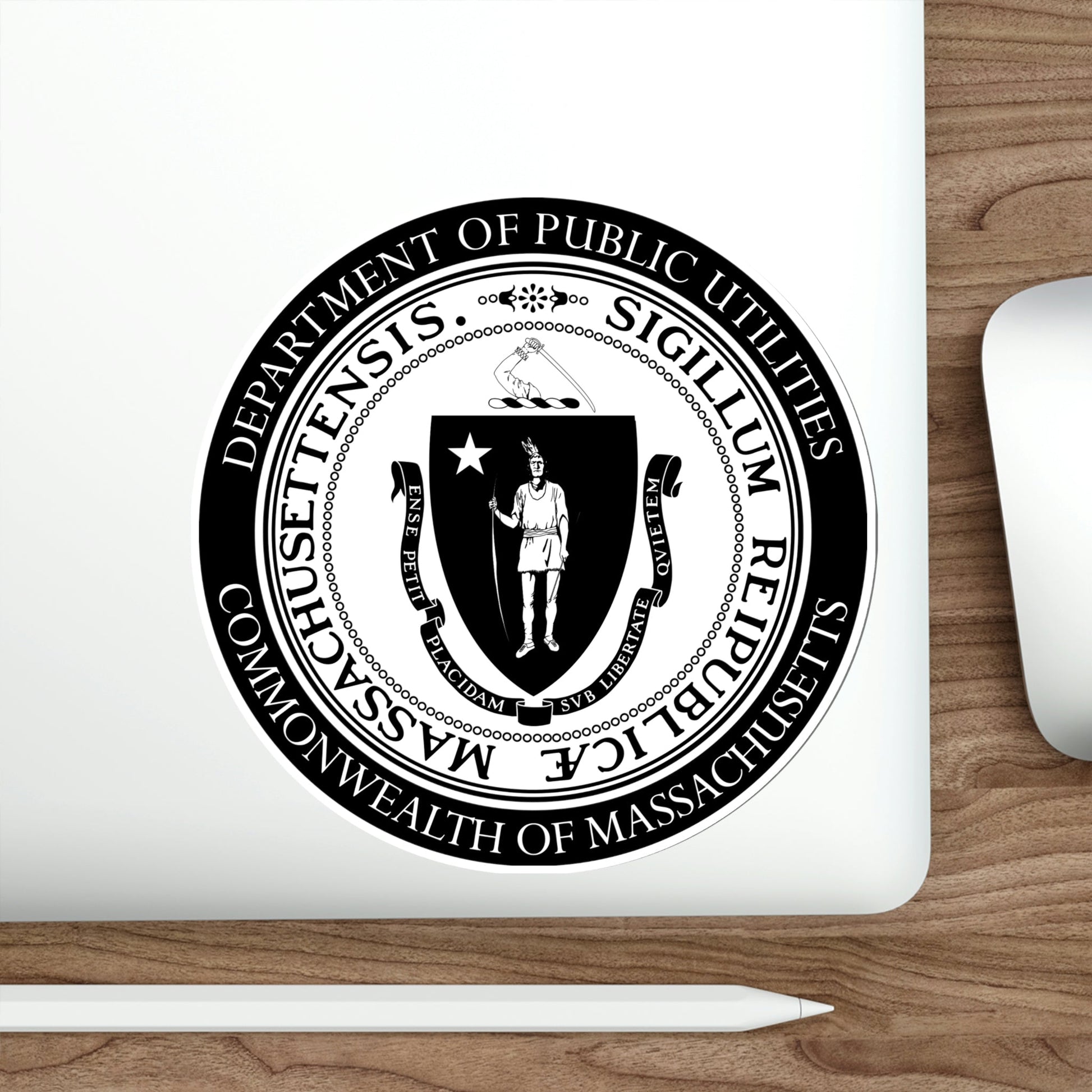 Massachusetts Department of Public Utilities STICKER Vinyl Die-Cut Decal-The Sticker Space