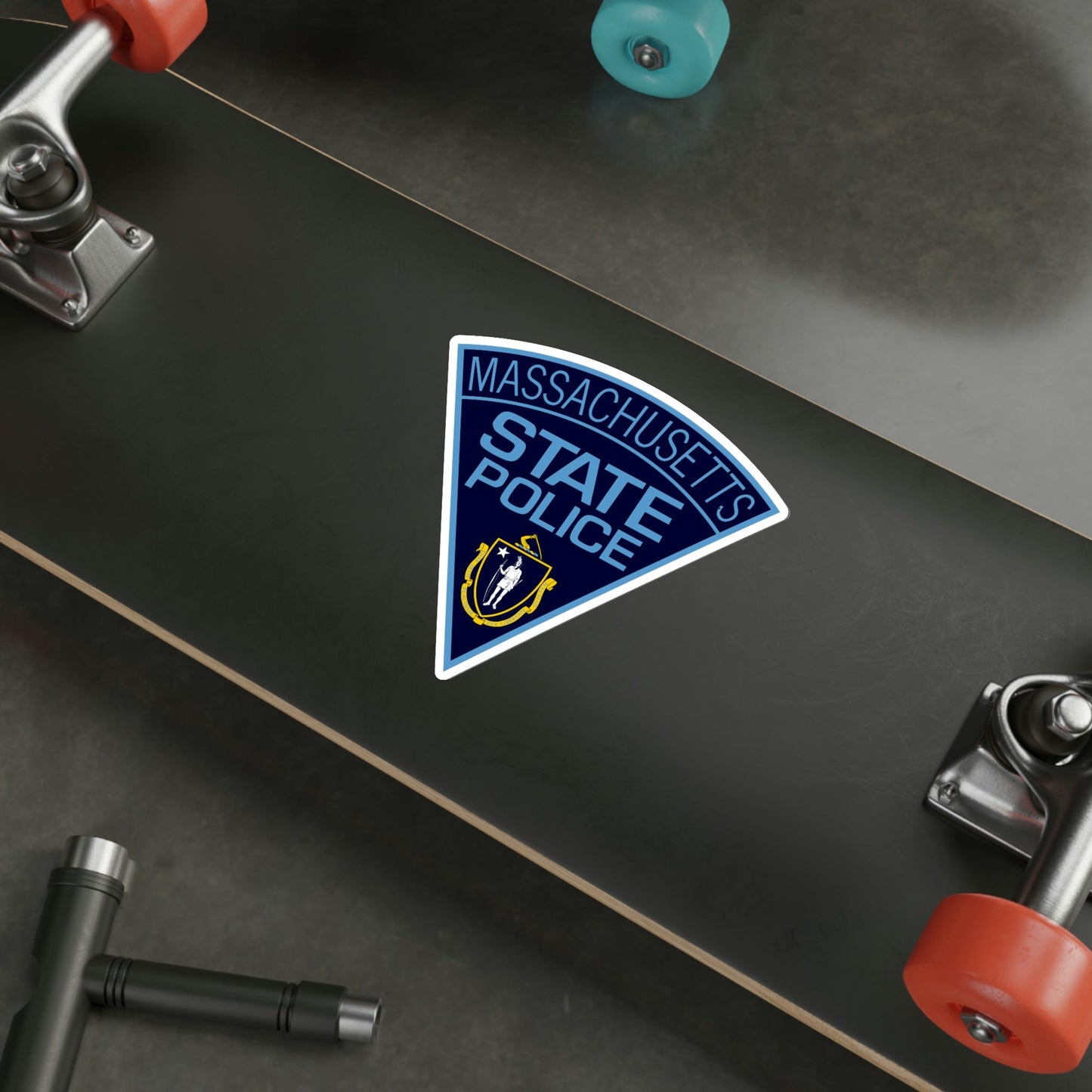 Massachusetts State Police STICKER Vinyl Die-Cut Decal-The Sticker Space