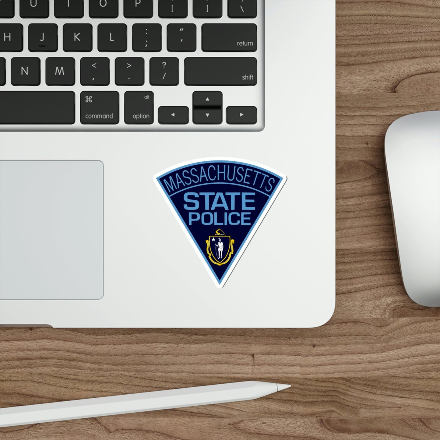 Massachusetts State Police STICKER Vinyl Die-Cut Decal-The Sticker Space