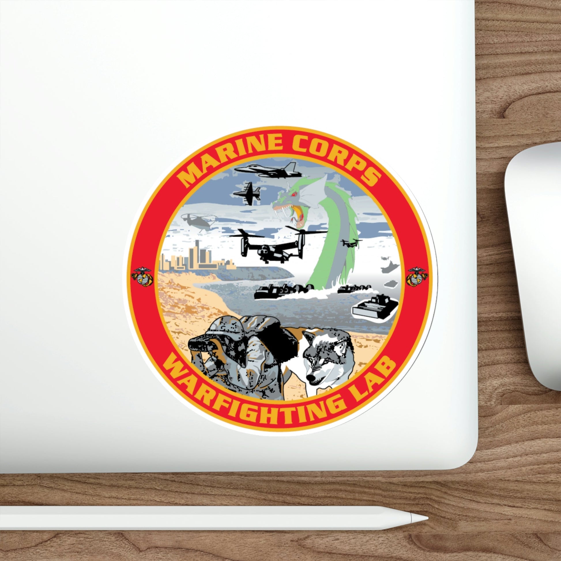 MCWL Warfighting Lab (USMC) STICKER Vinyl Die-Cut Decal-The Sticker Space