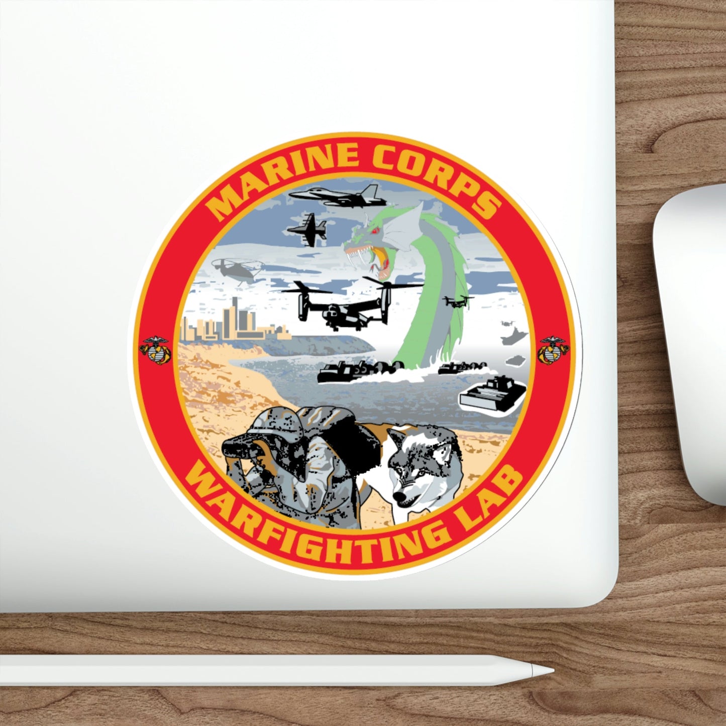 MCWL Warfighting Lab (USMC) STICKER Vinyl Die-Cut Decal-The Sticker Space