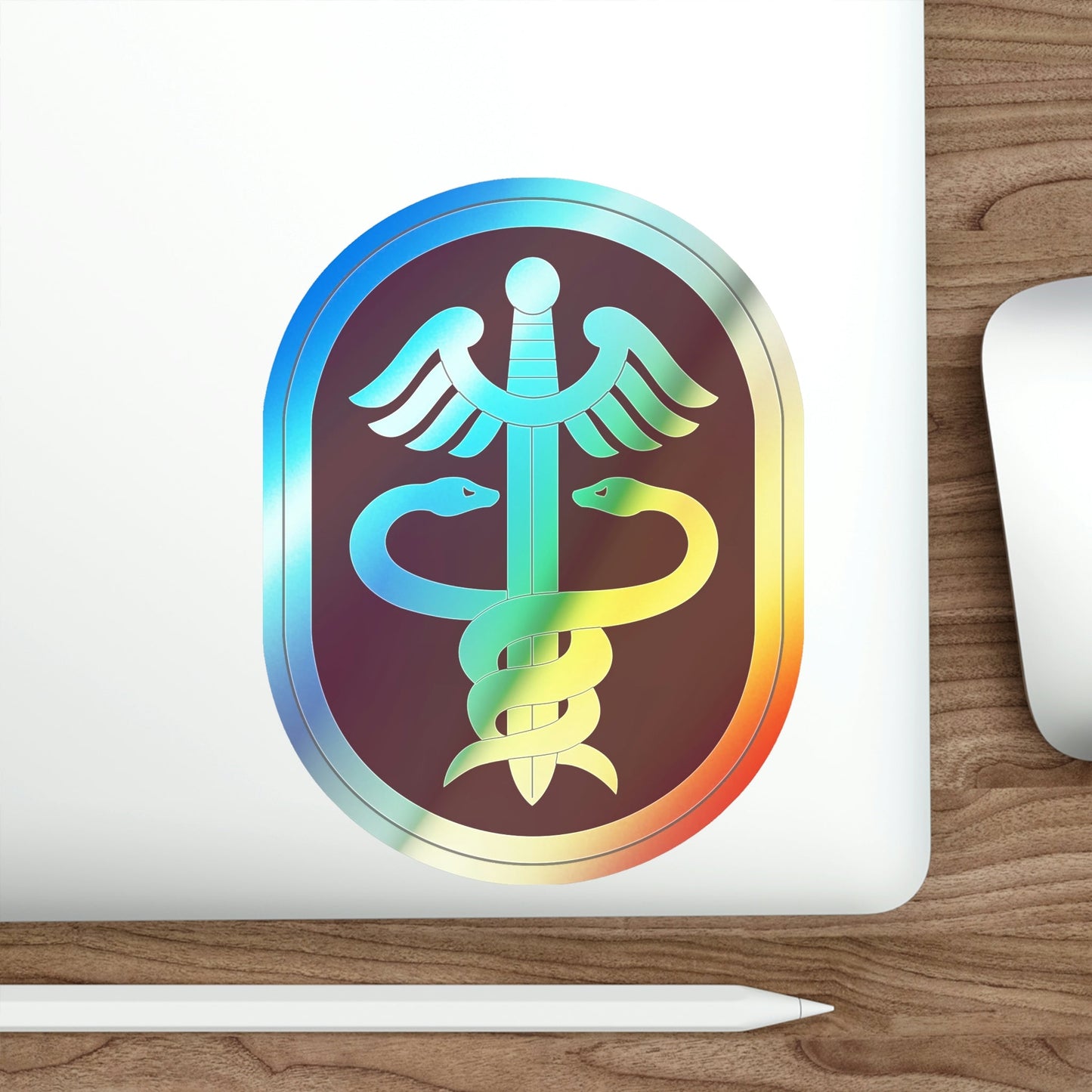 Medical Command 2 (U.S. Army) Holographic STICKER Die-Cut Vinyl Decal-The Sticker Space