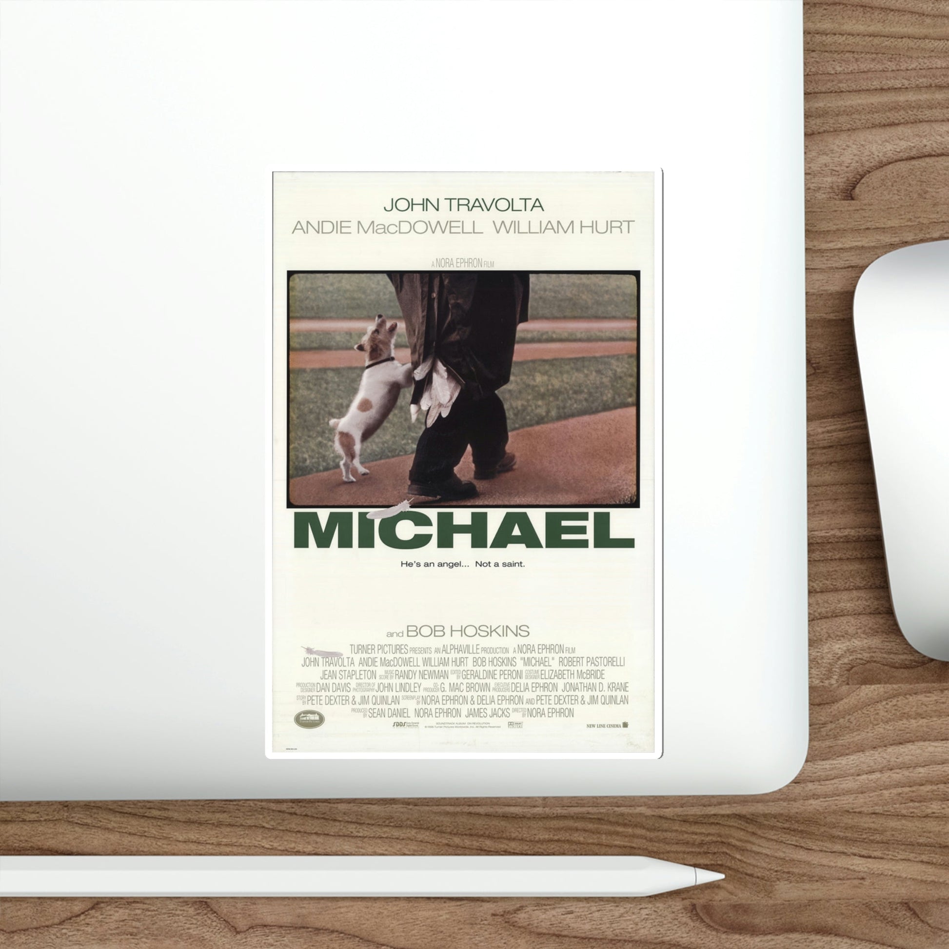 Michael 1996 Movie Poster STICKER Vinyl Die-Cut Decal-The Sticker Space