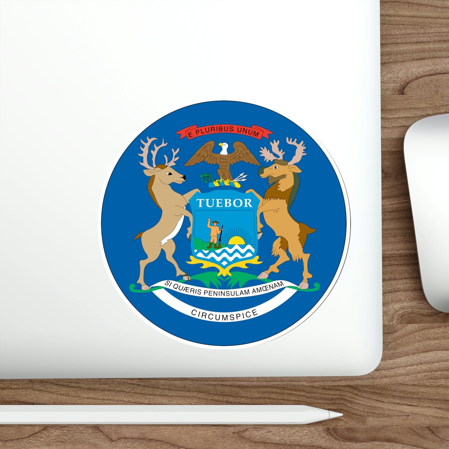 Michigan State Seal NARA STICKER Vinyl Die-Cut Decal-The Sticker Space