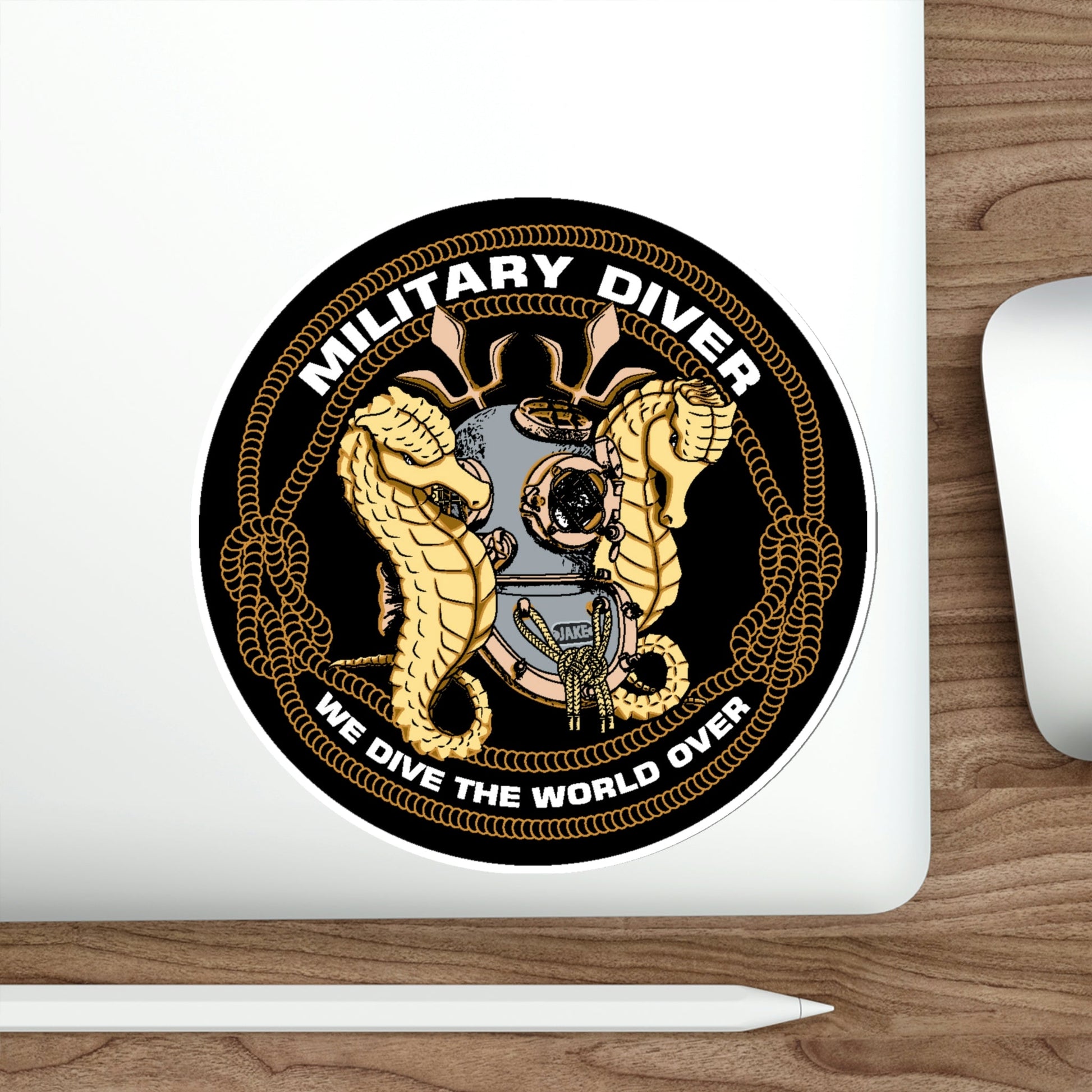 Military Diver (U.S. Navy) STICKER Vinyl Die-Cut Decal-The Sticker Space