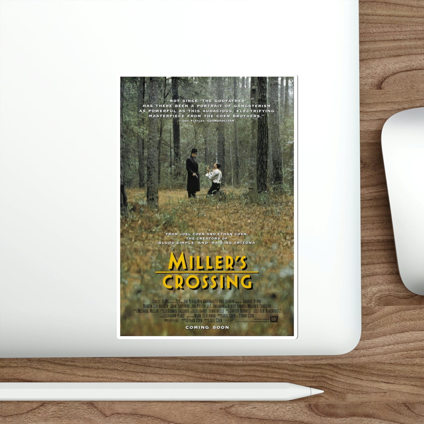 Millers Crossing 1990 Movie Poster STICKER Vinyl Die-Cut Decal-The Sticker Space