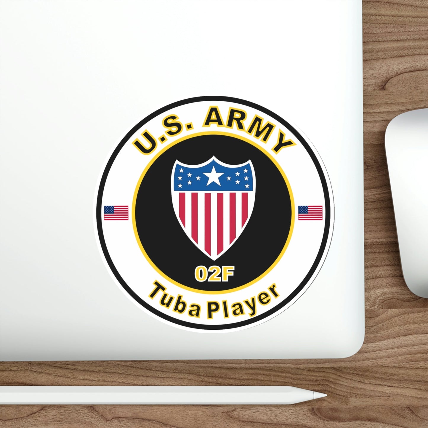 MOS 02F Tuba Player (U.S. Army) STICKER Vinyl Die-Cut Decal-The Sticker Space