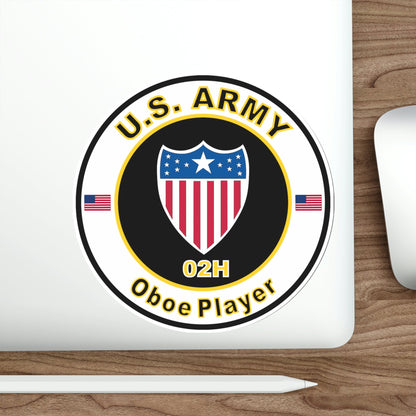 MOS 02H Oboe Player (U.S. Army) STICKER Vinyl Die-Cut Decal-The Sticker Space