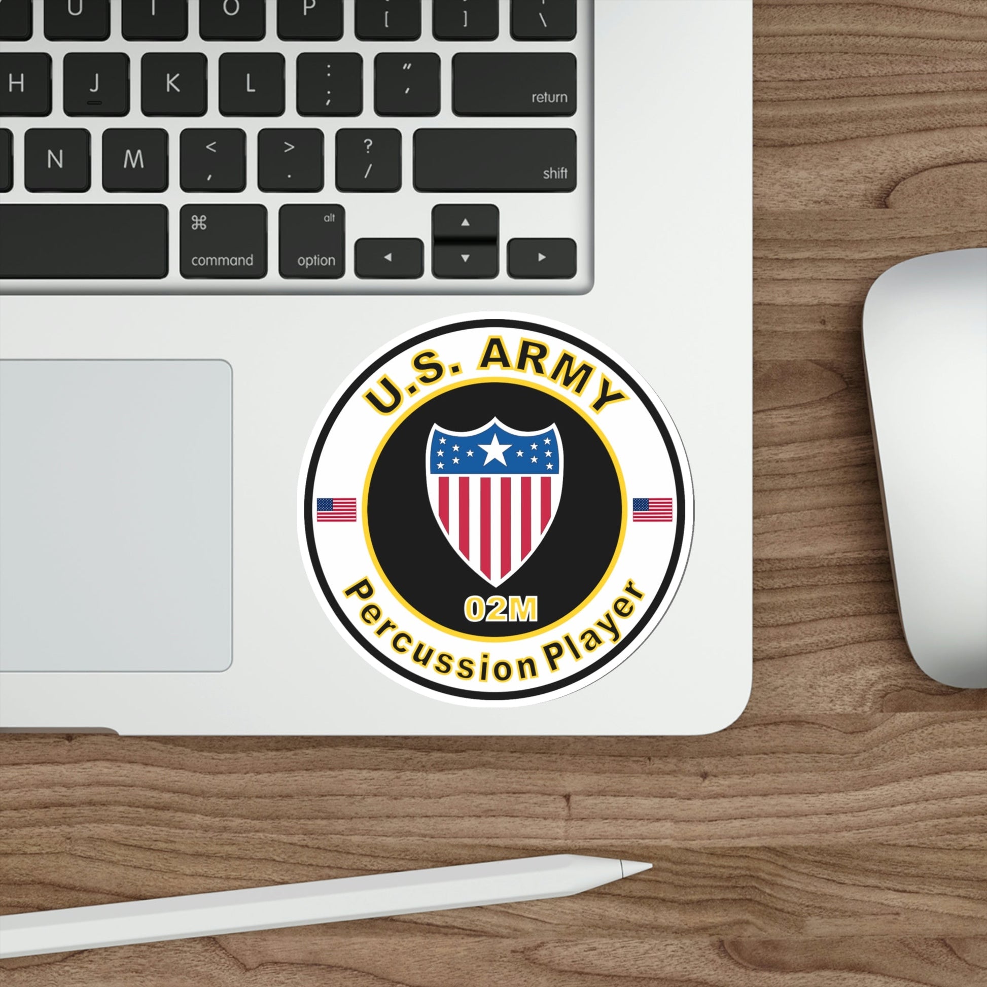 MOS 02M Percussion Player (U.S. Army) STICKER Vinyl Die-Cut Decal-The Sticker Space