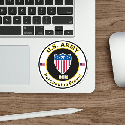 MOS 02M Percussion Player (U.S. Army) STICKER Vinyl Die-Cut Decal-The Sticker Space