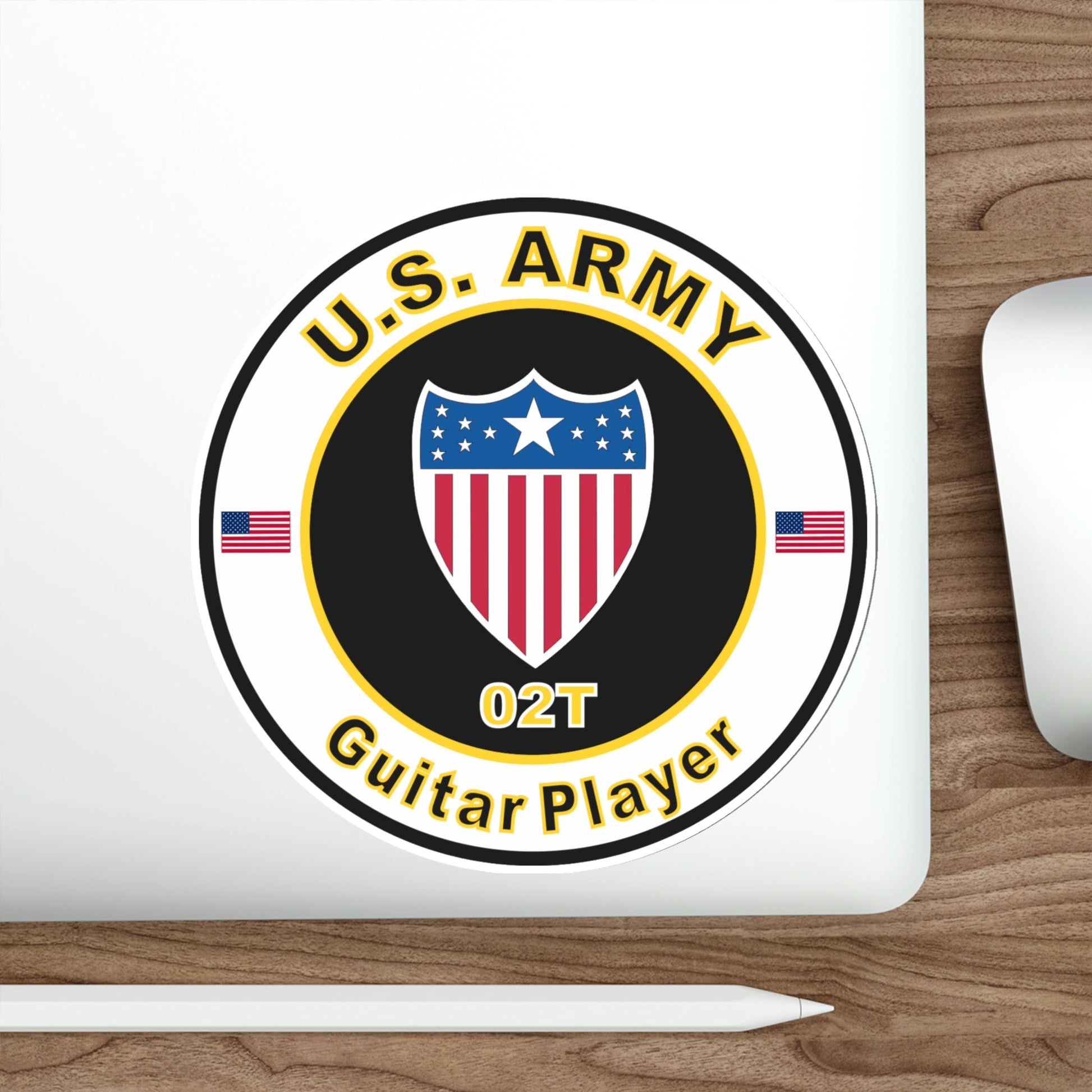 MOS 02T Guitar Player (U.S. Army) STICKER Vinyl Die-Cut Decal-The Sticker Space