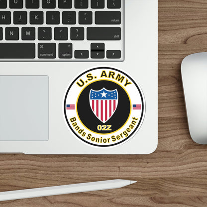 MOS 02Z Bands Senior Sergeant (U.S. Army) STICKER Vinyl Die-Cut Decal-The Sticker Space