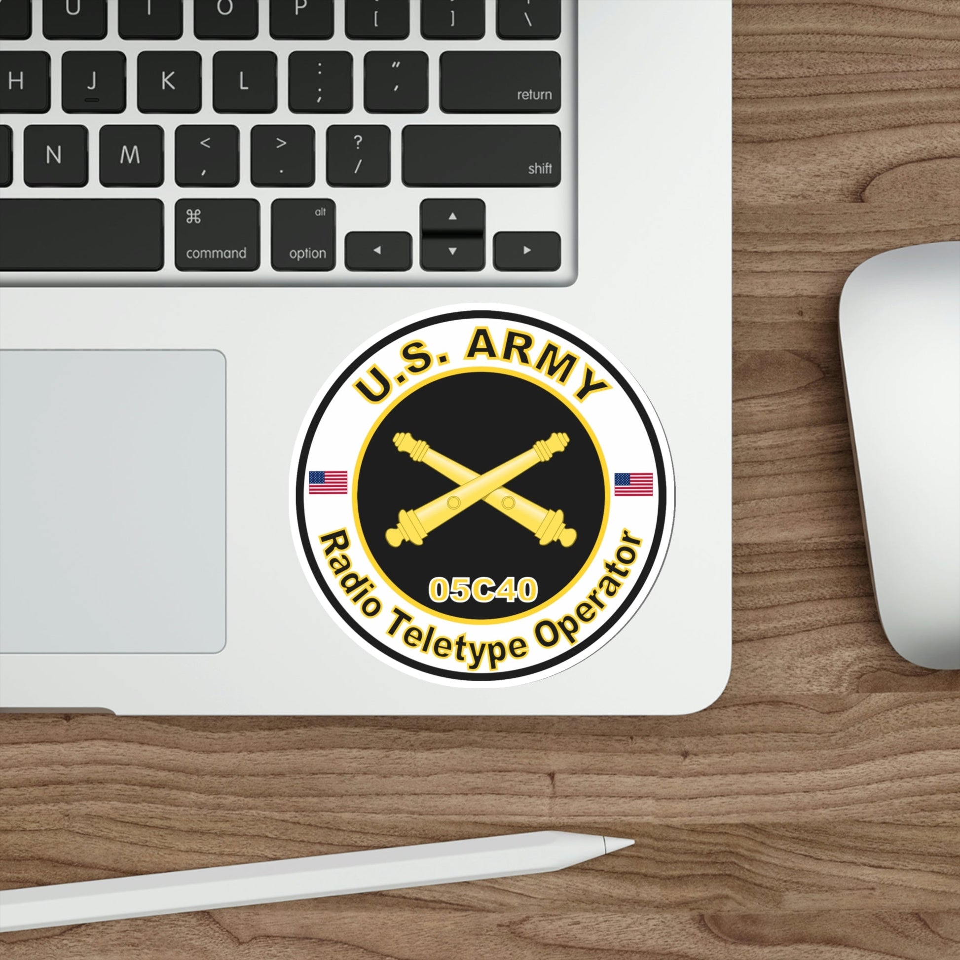 MOS 05C40 Radio Teletype Operator (U.S. Army) STICKER Vinyl Die-Cut Decal-The Sticker Space