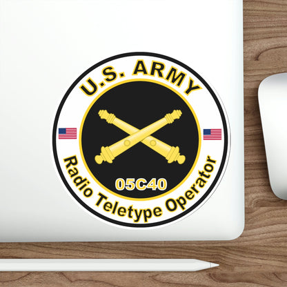 MOS 05C40 Radio Teletype Operator (U.S. Army) STICKER Vinyl Die-Cut Decal-The Sticker Space