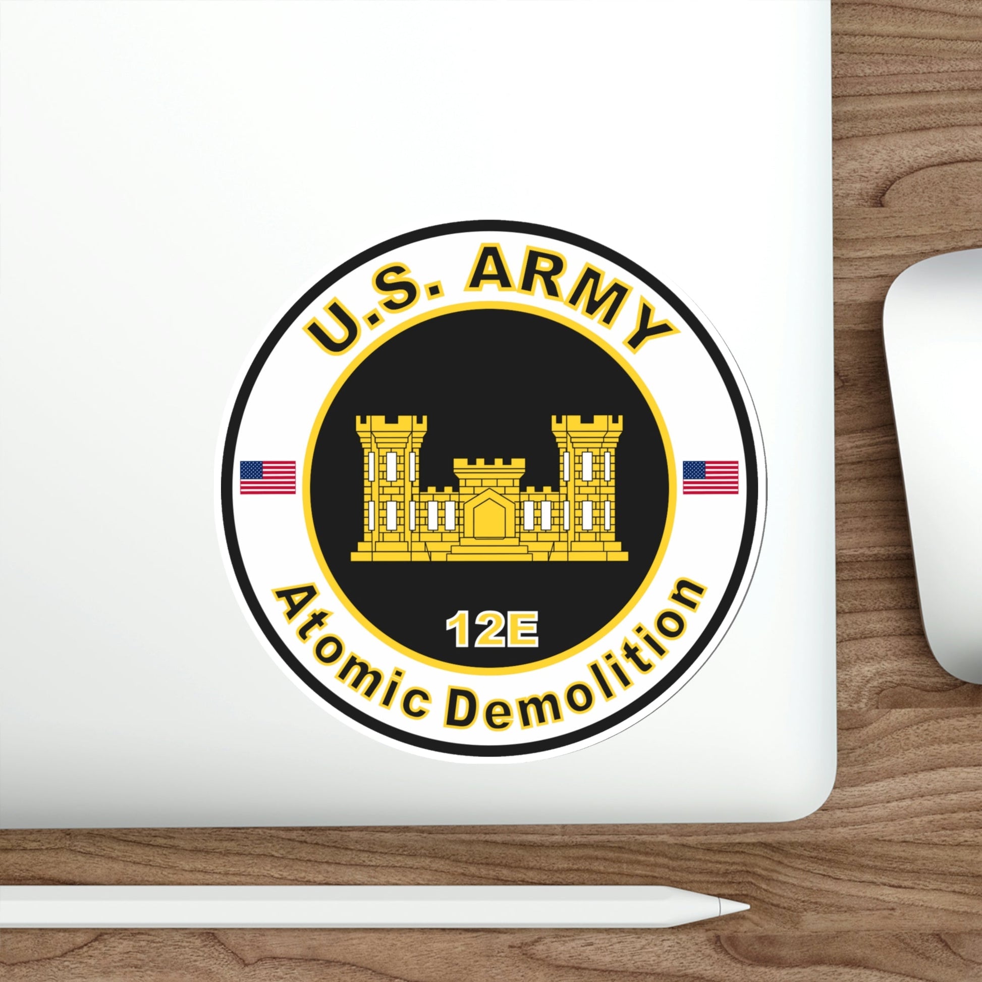 MOS 12E Atomic Demolition (U.S. Army) STICKER Vinyl Die-Cut Decal-The Sticker Space