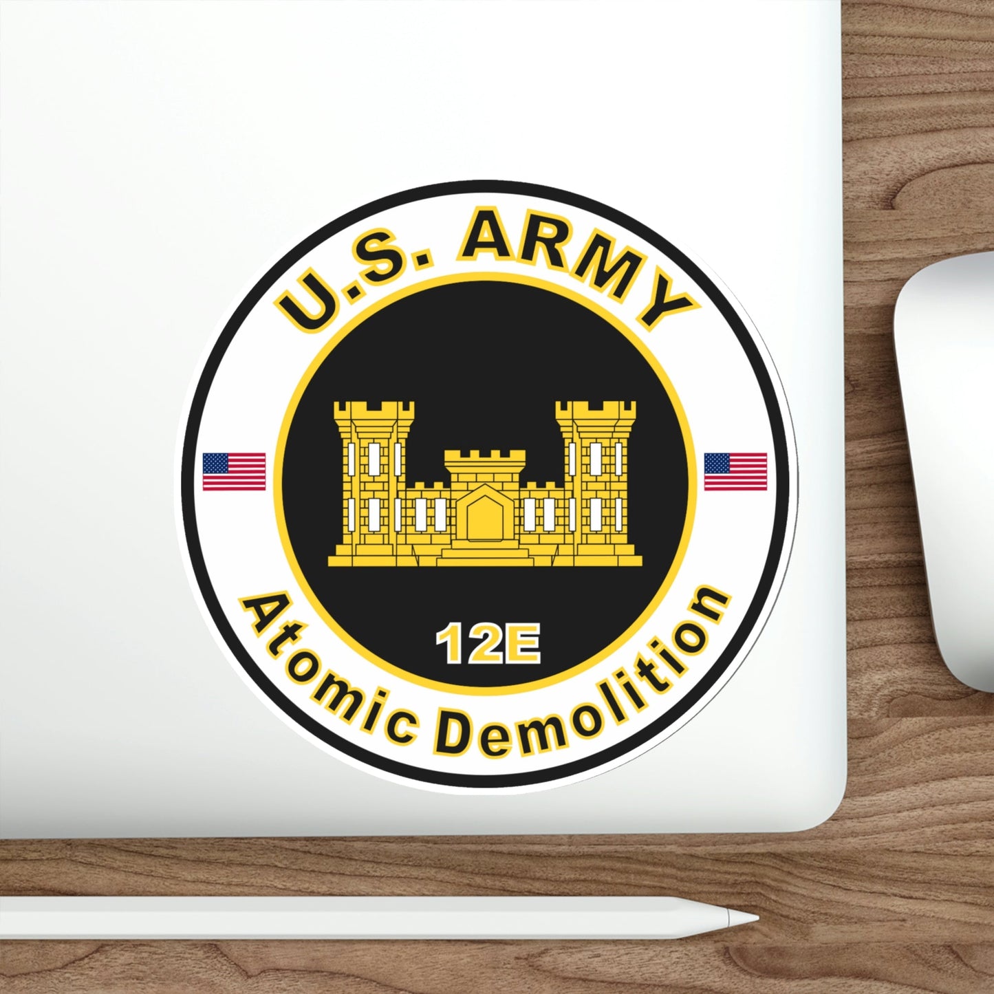 MOS 12E Atomic Demolition (U.S. Army) STICKER Vinyl Die-Cut Decal-The Sticker Space