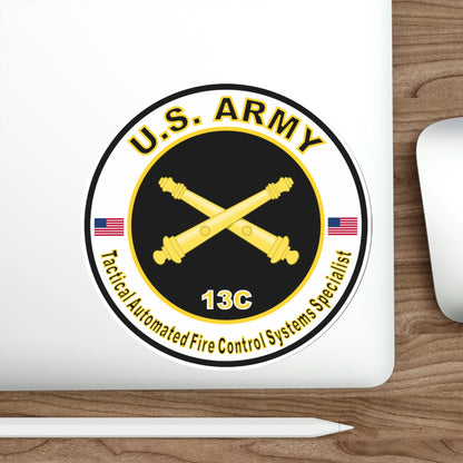 MOS 13C Tactical Automated Fire Control Systems Specialist (U.S. Army) STICKER Vinyl Die-Cut Decal-The Sticker Space