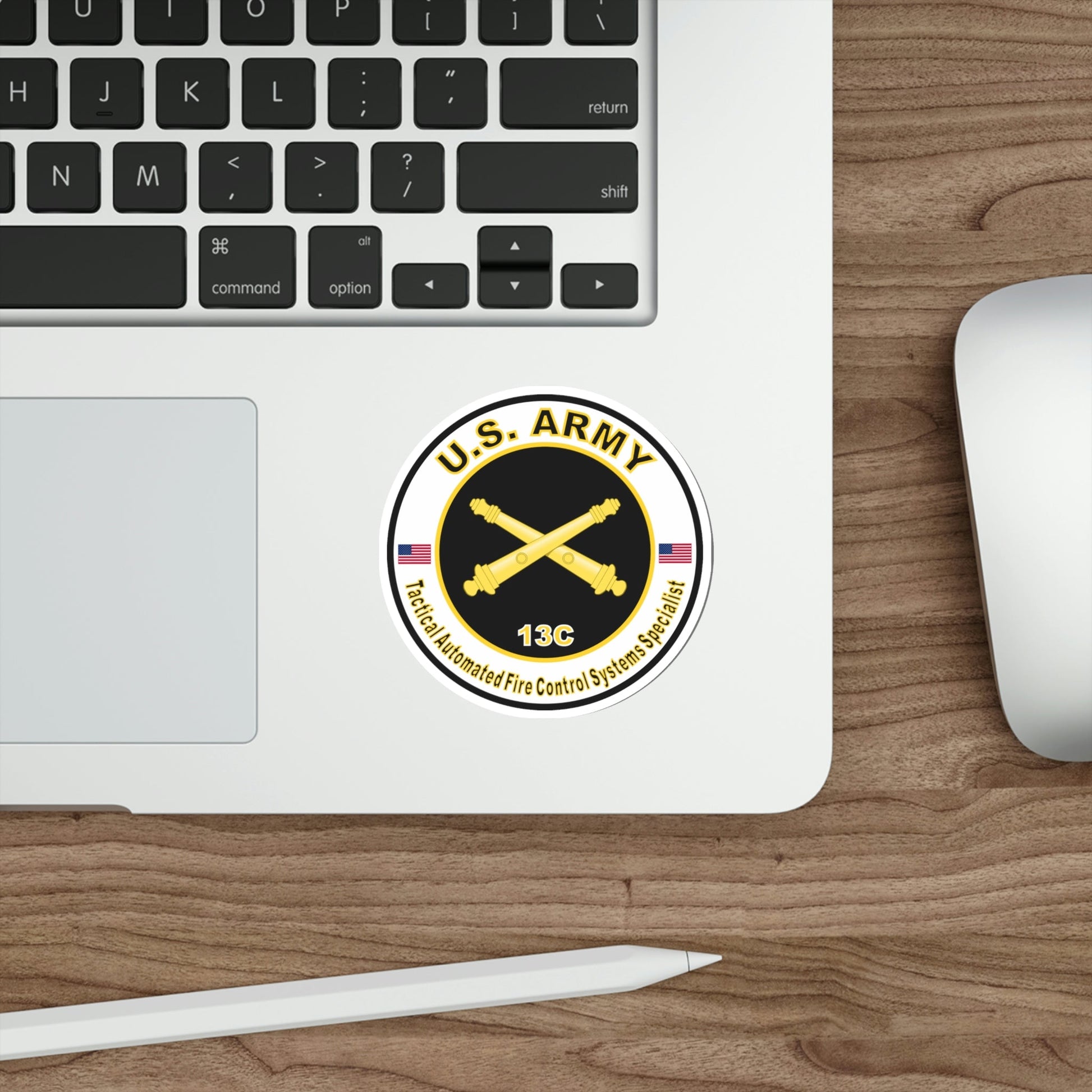 MOS 13C Tactical Automated Fire Control Systems Specialist (U.S. Army) STICKER Vinyl Die-Cut Decal-The Sticker Space