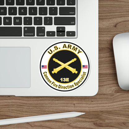 MOS 13E Cannon Fire Direction Specialist (U.S. Army) STICKER Vinyl Die-Cut Decal-The Sticker Space