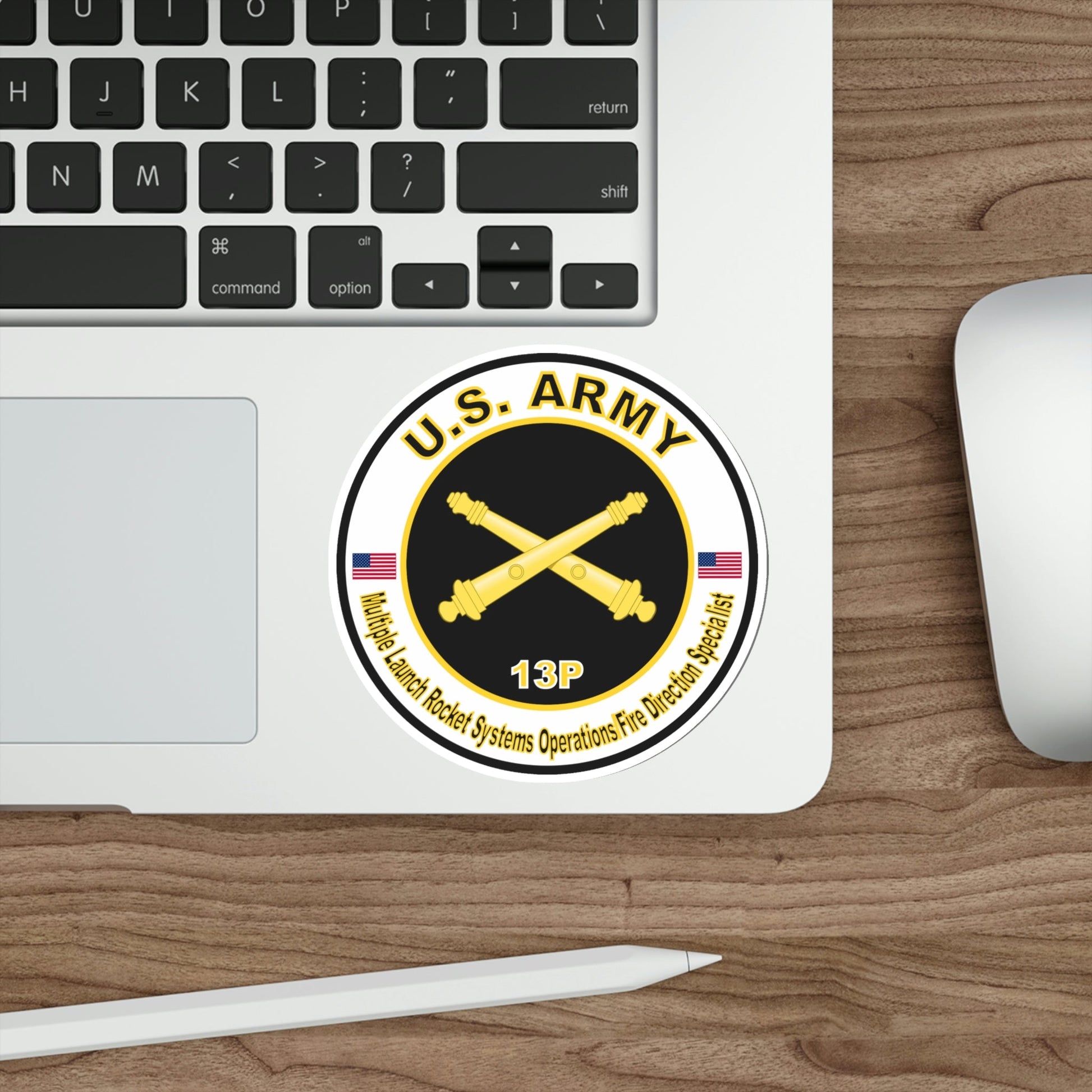 MOS 13P Multiple Launch Rocket Systems Operations Fire Direction Specialist (U.S. Army) STICKER Vinyl Die-Cut Decal-The Sticker Space