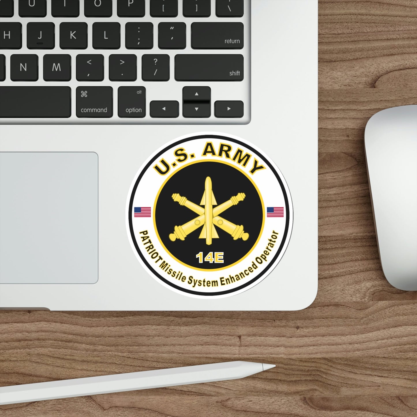 MOS 14E Patriot Missile System Enhanced Operator (U.S. Army) STICKER Vinyl Die-Cut Decal-The Sticker Space