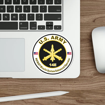 MOS 14E Patriot Missile System Enhanced Operator (U.S. Army) STICKER Vinyl Die-Cut Decal-The Sticker Space