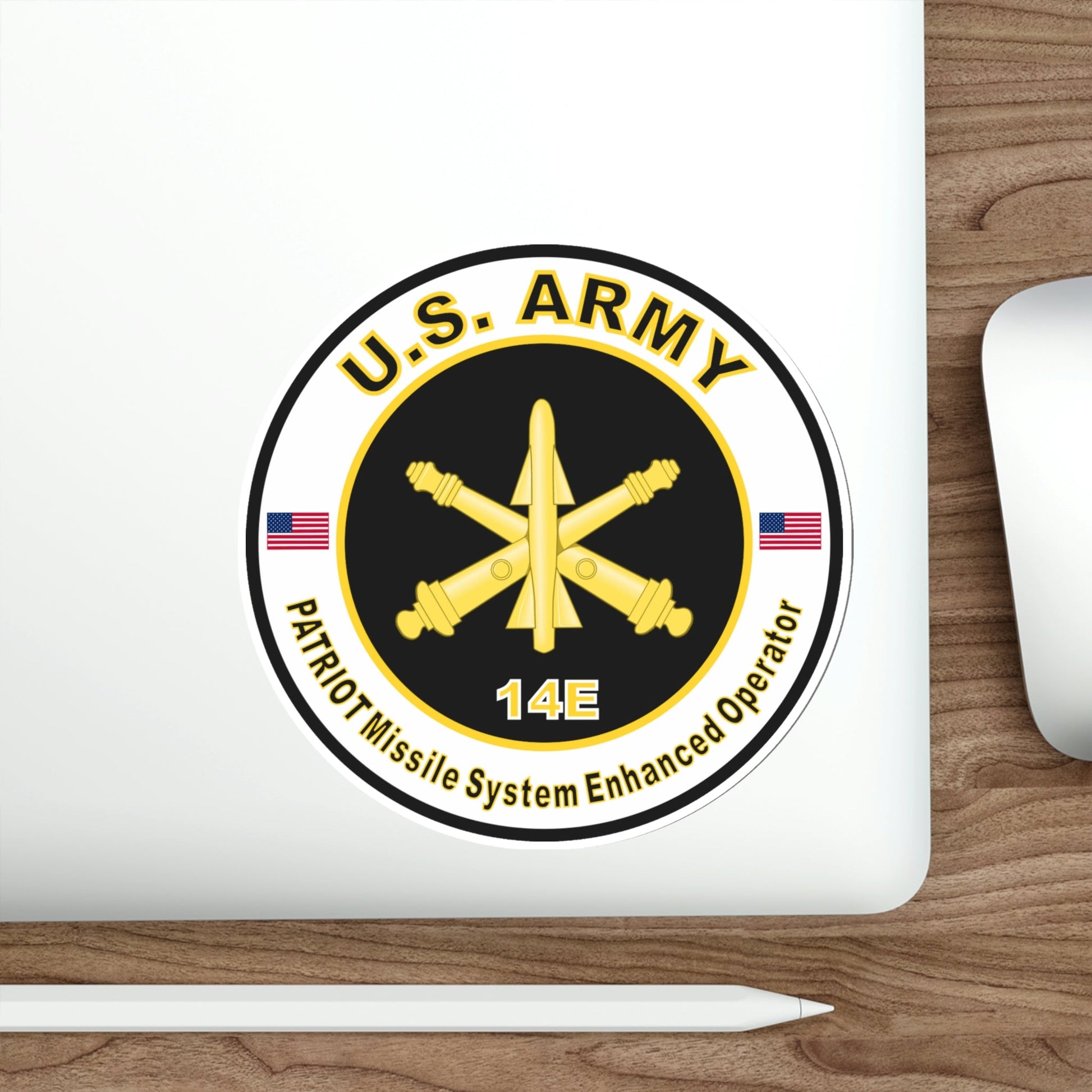 MOS 14E Patriot Missile System Enhanced Operator (U.S. Army) STICKER Vinyl Die-Cut Decal-The Sticker Space