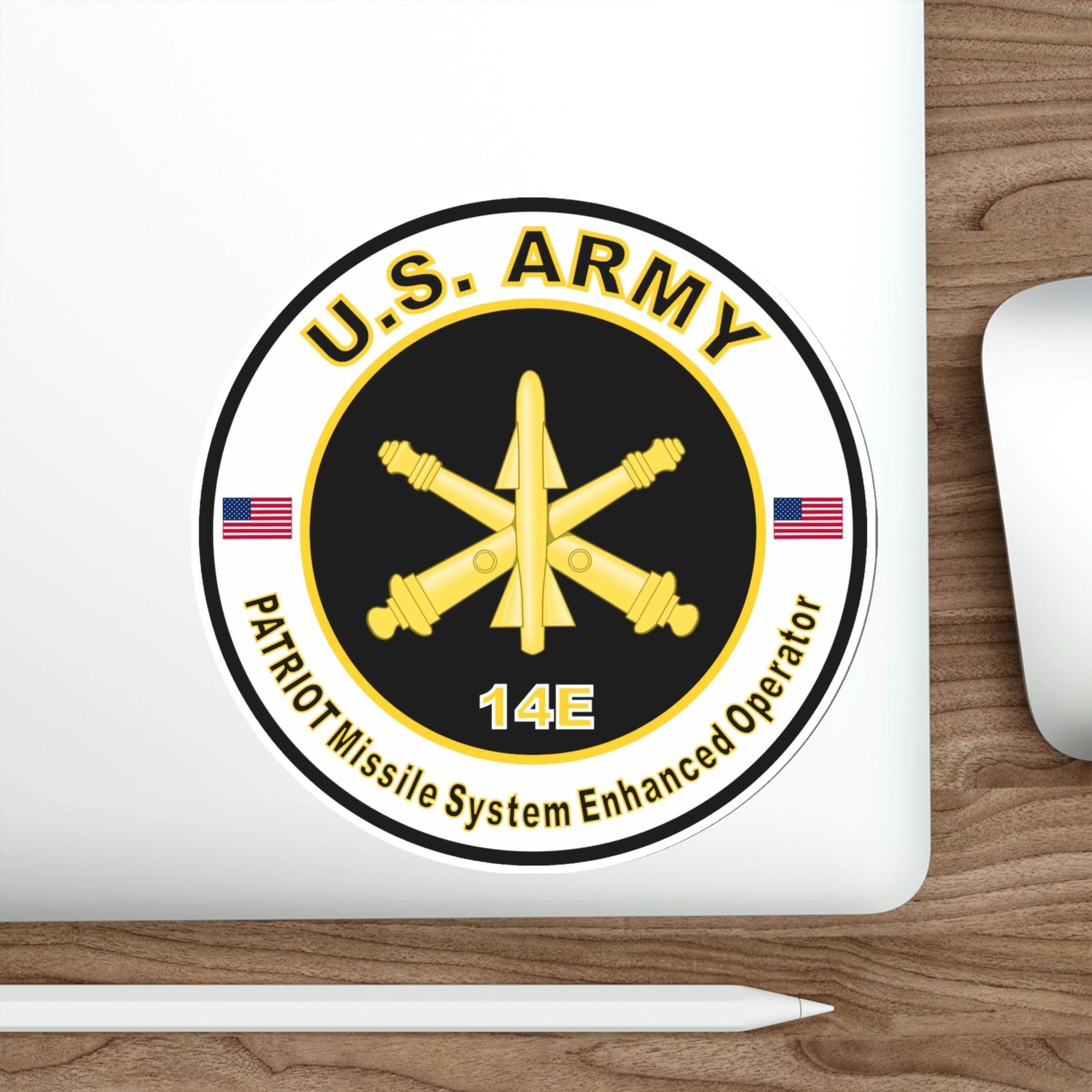 MOS 14E Patriot Missile System Enhanced Operator (U.S. Army) STICKER Vinyl Die-Cut Decal-The Sticker Space