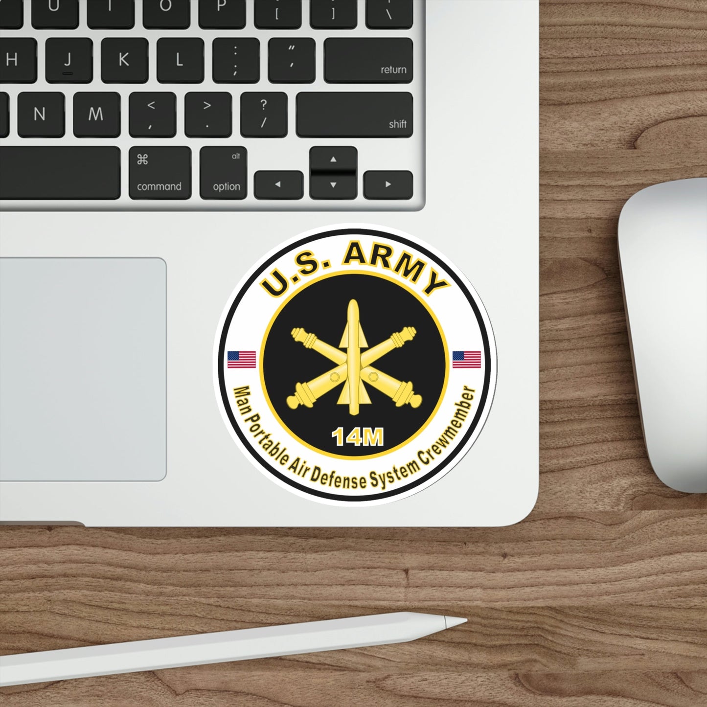 MOS 14M Man Portable Air Defense System Crewmember (U.S. Army) STICKER Vinyl Die-Cut Decal-The Sticker Space