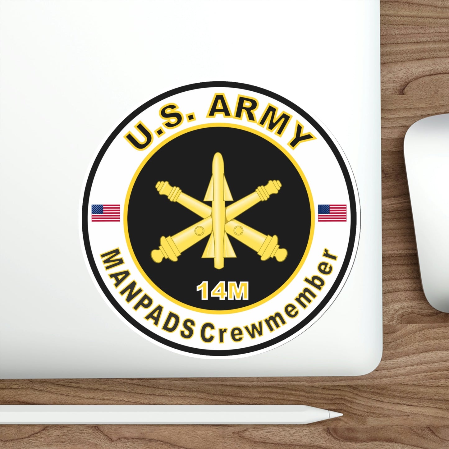 MOS 14M ManPADS Crewmember (U.S. Army) STICKER Vinyl Die-Cut Decal-The Sticker Space