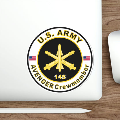 MOS 14S AVENGER Crewmember (U.S. Army) STICKER Vinyl Die-Cut Decal-The Sticker Space