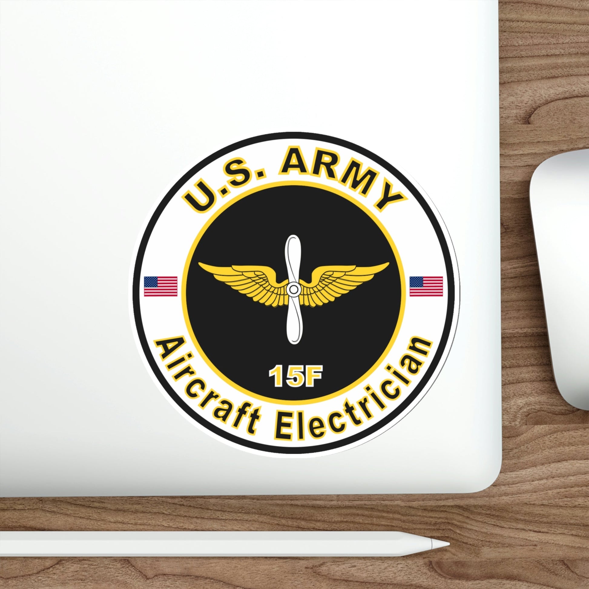 MOS 15F Aircraft Electrician (U.S. Army) STICKER Vinyl Die-Cut Decal-The Sticker Space