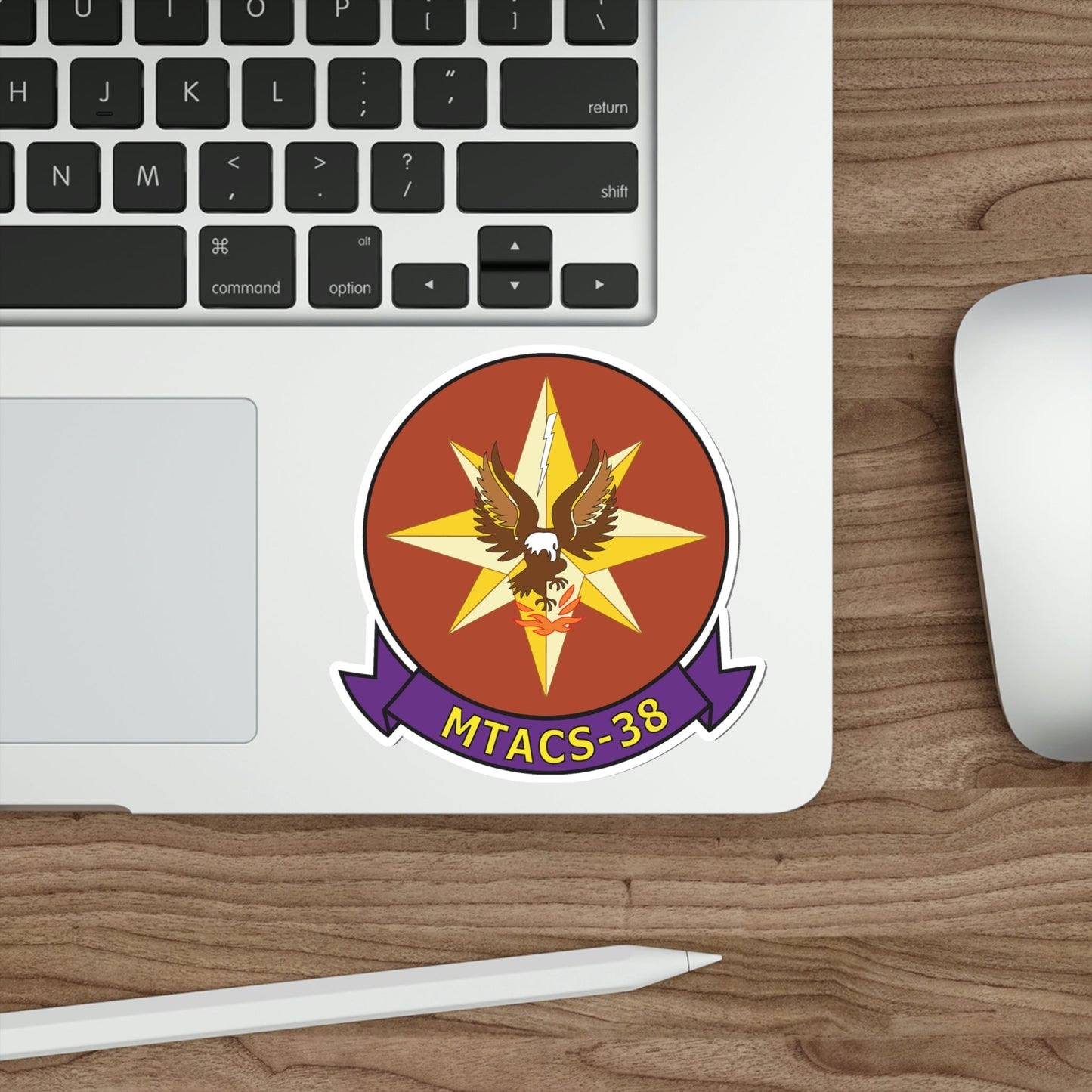 MTACS 38 Fire Chickens (USMC) STICKER Vinyl Die-Cut Decal-The Sticker Space