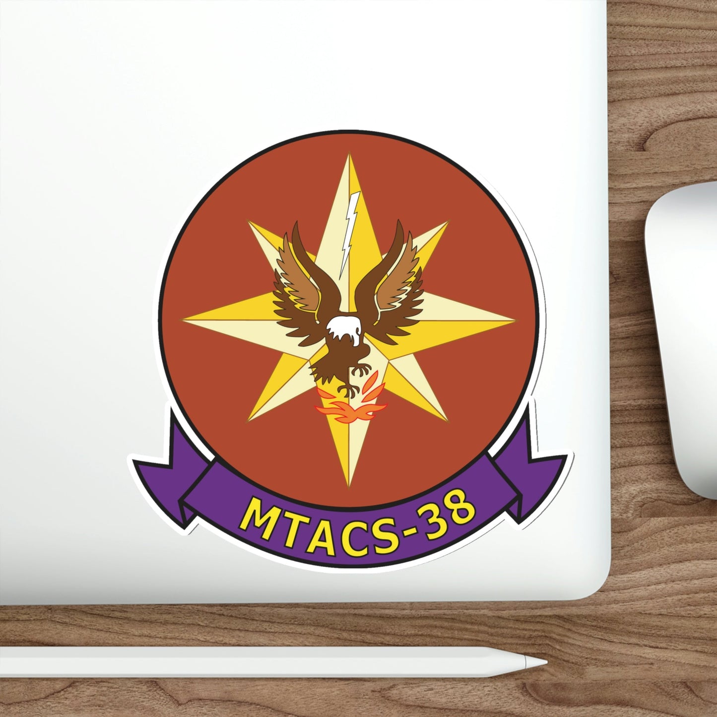 MTACS 38 Fire Chickens (USMC) STICKER Vinyl Die-Cut Decal-The Sticker Space