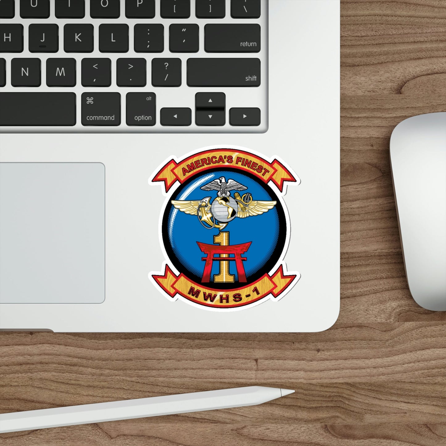 MWHS 1 (USMC) STICKER Vinyl Die-Cut Decal-The Sticker Space