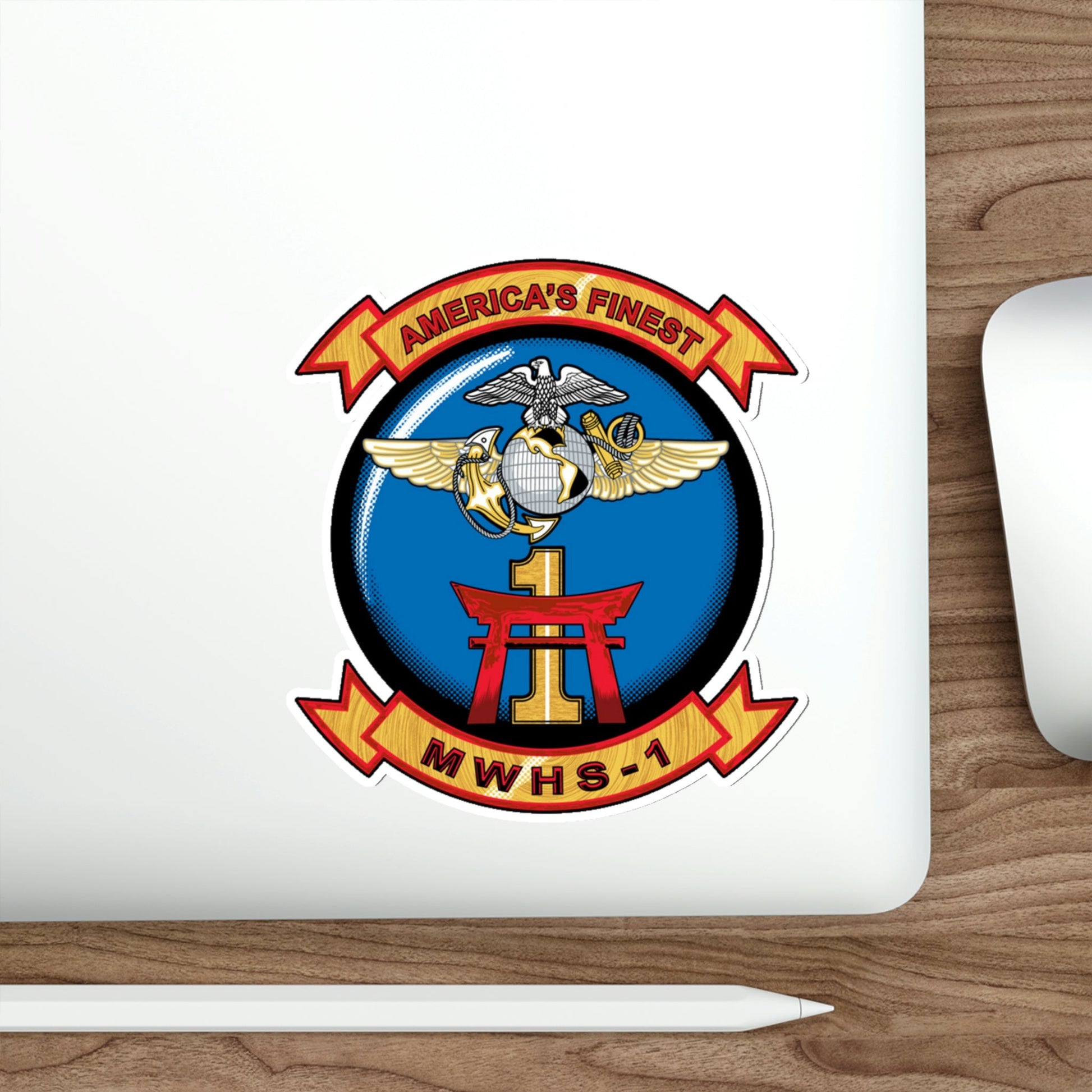 MWHS 1 (USMC) STICKER Vinyl Die-Cut Decal-The Sticker Space