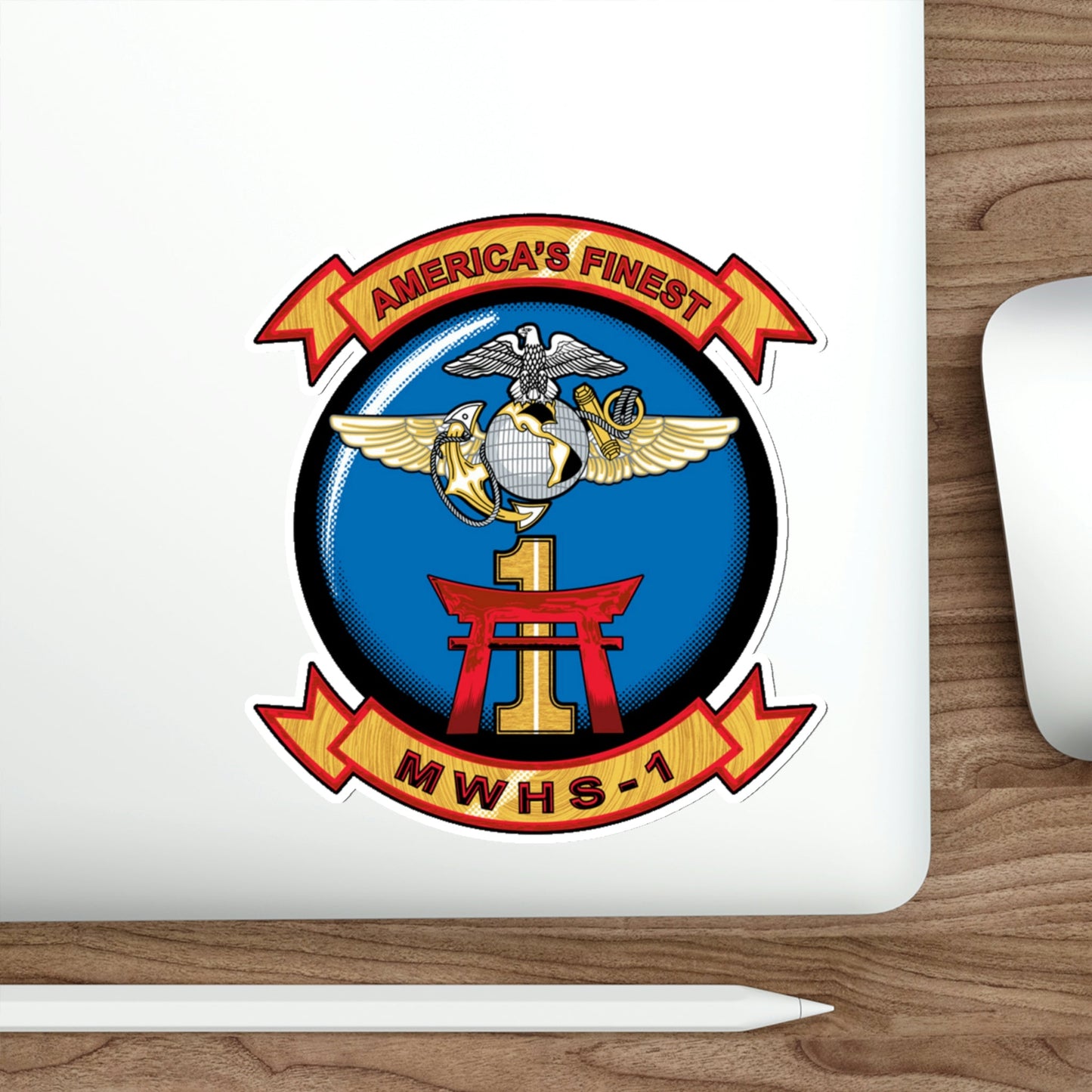 MWHS 1 (USMC) STICKER Vinyl Die-Cut Decal-The Sticker Space