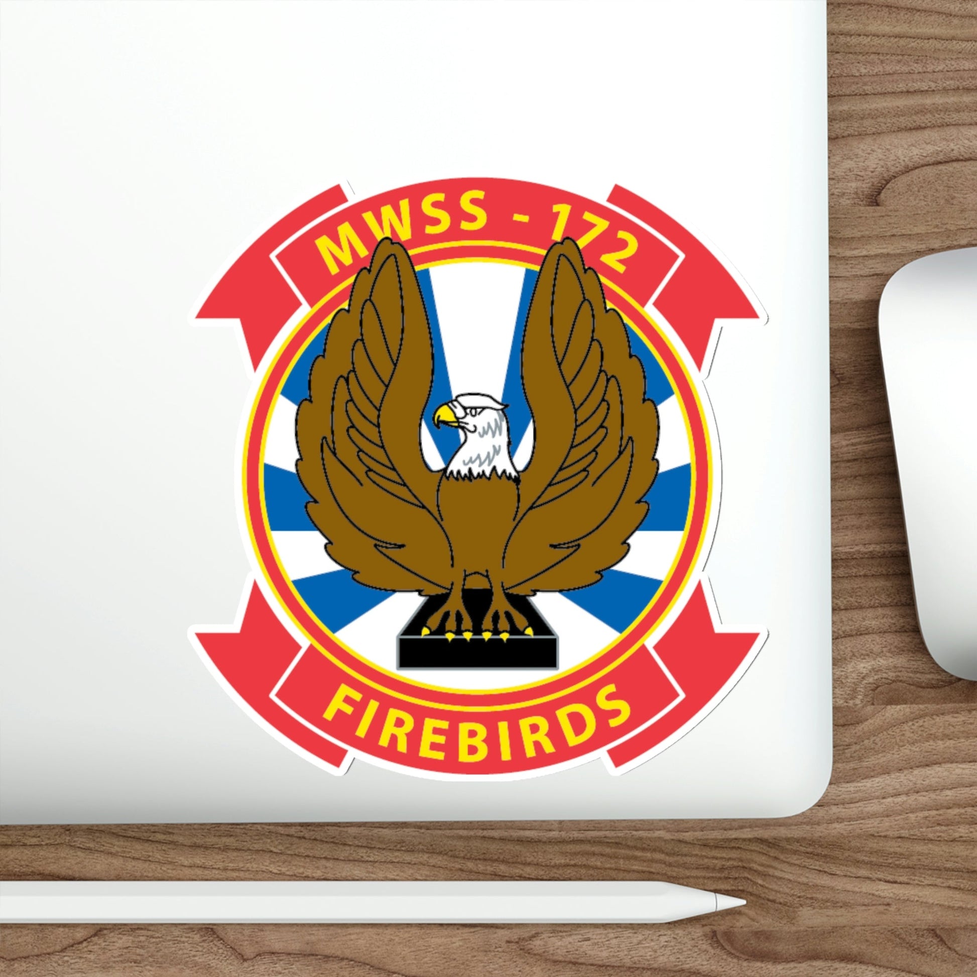 MWSS 172 Firebirds (USMC) STICKER Vinyl Die-Cut Decal-The Sticker Space