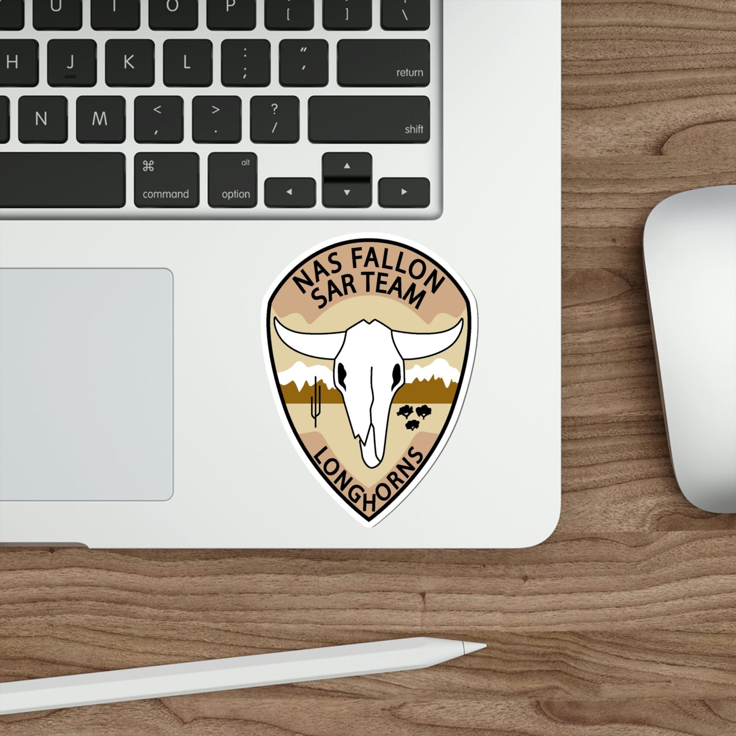 NAS Fallon SAR Longhorns (U.S. Navy) STICKER Vinyl Die-Cut Decal-The Sticker Space