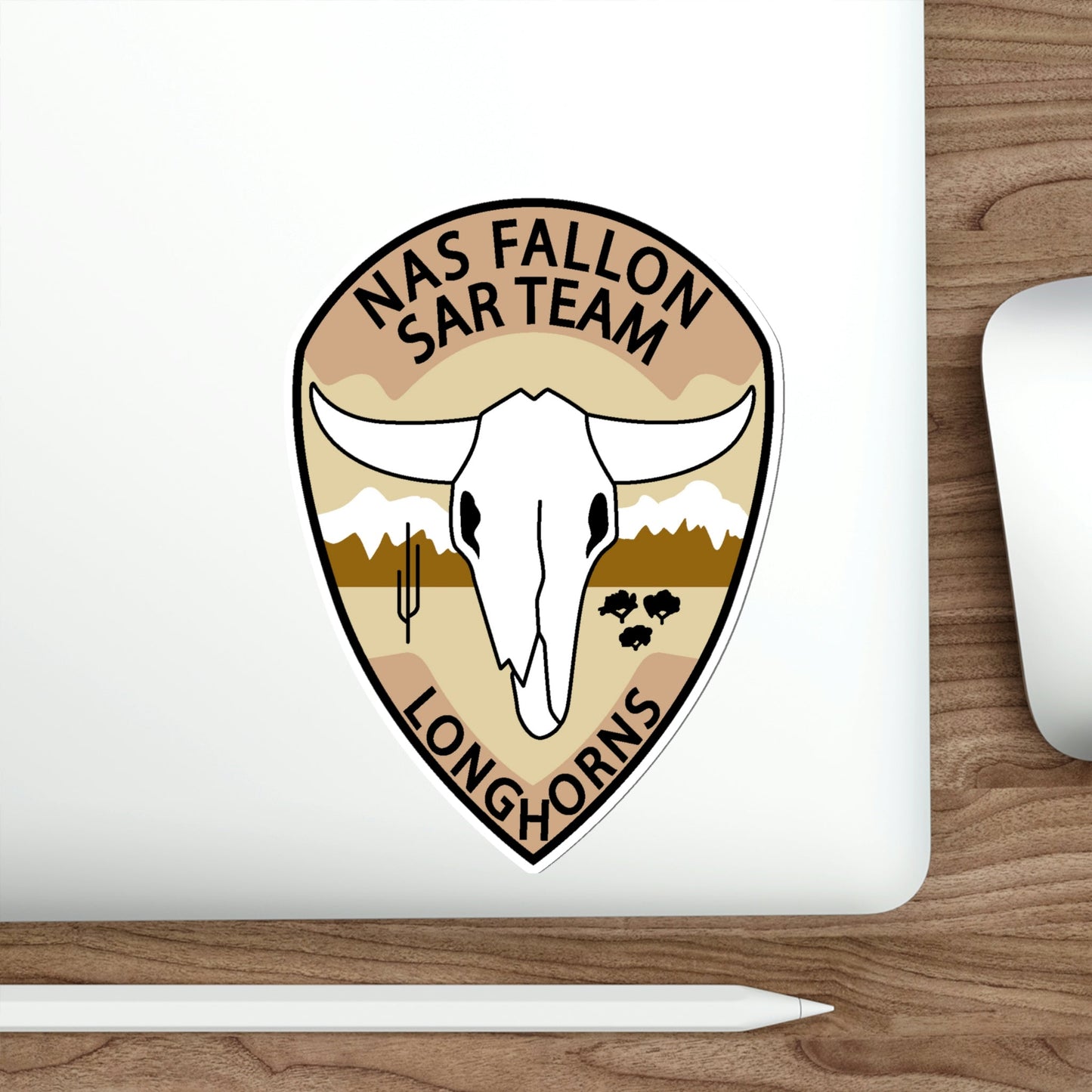 NAS Fallon SAR Longhorns (U.S. Navy) STICKER Vinyl Die-Cut Decal-The Sticker Space