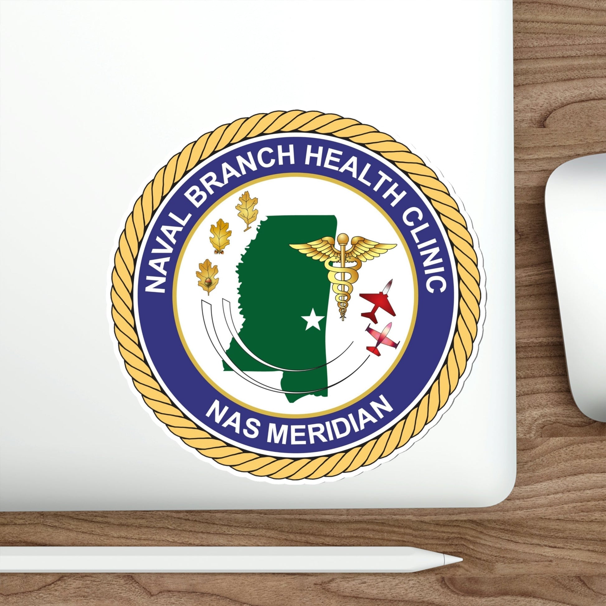 Naval Branch Health Clinic Naval Air Station Meridian (U.S. Navy) STICKER Vinyl Die-Cut Decal-The Sticker Space