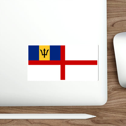 Naval Ensign of Barbados STICKER Vinyl Die-Cut Decal-The Sticker Space