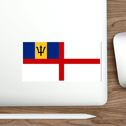 Naval Ensign of Barbados STICKER Vinyl Die-Cut Decal-The Sticker Space