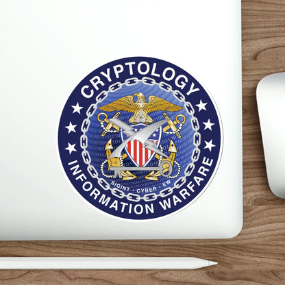 Navy cryptologic community (U.S. Navy) STICKER Vinyl Die-Cut Decal-The Sticker Space